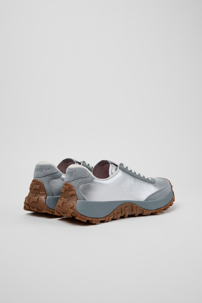Drift Trail Zapatillas de piel y nobuk grises para mujer.