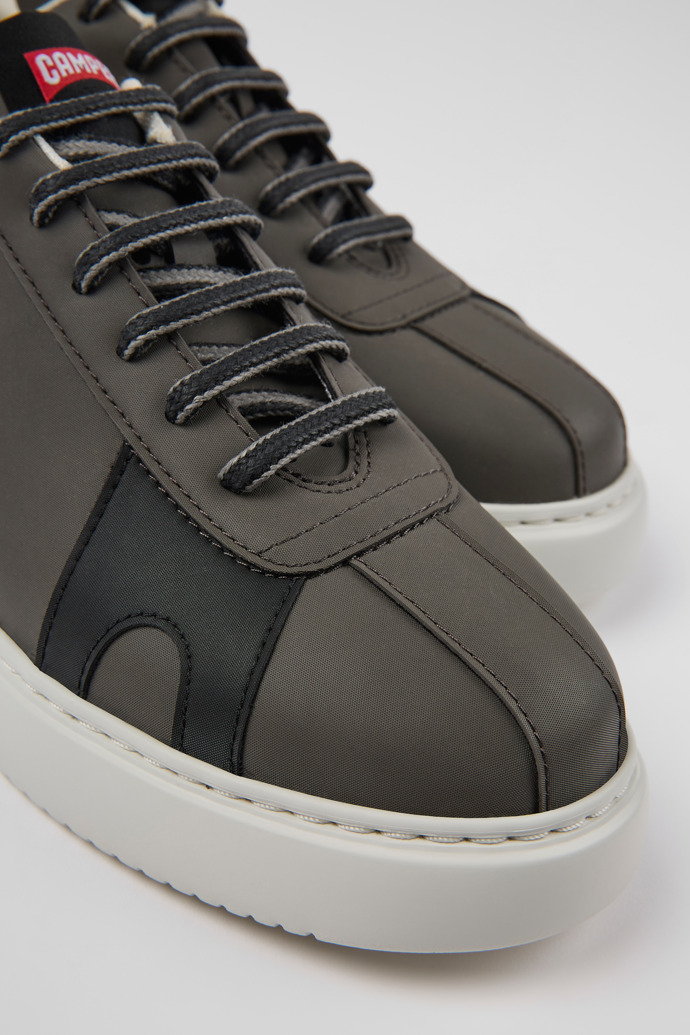 Close-up view of Runner K21 MIRUM® Dark gray MIRUM® textile sneakers for women
