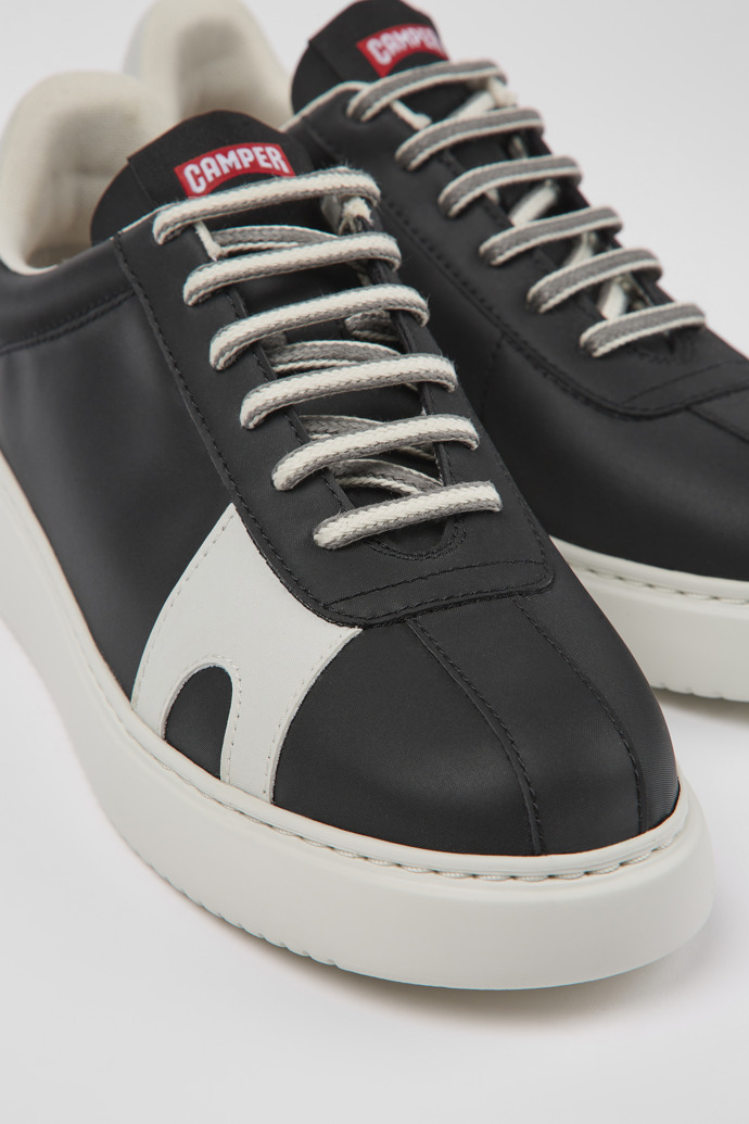Close-up view of Runner K21 MIRUM® Black MIRUM® textile sneakers for women