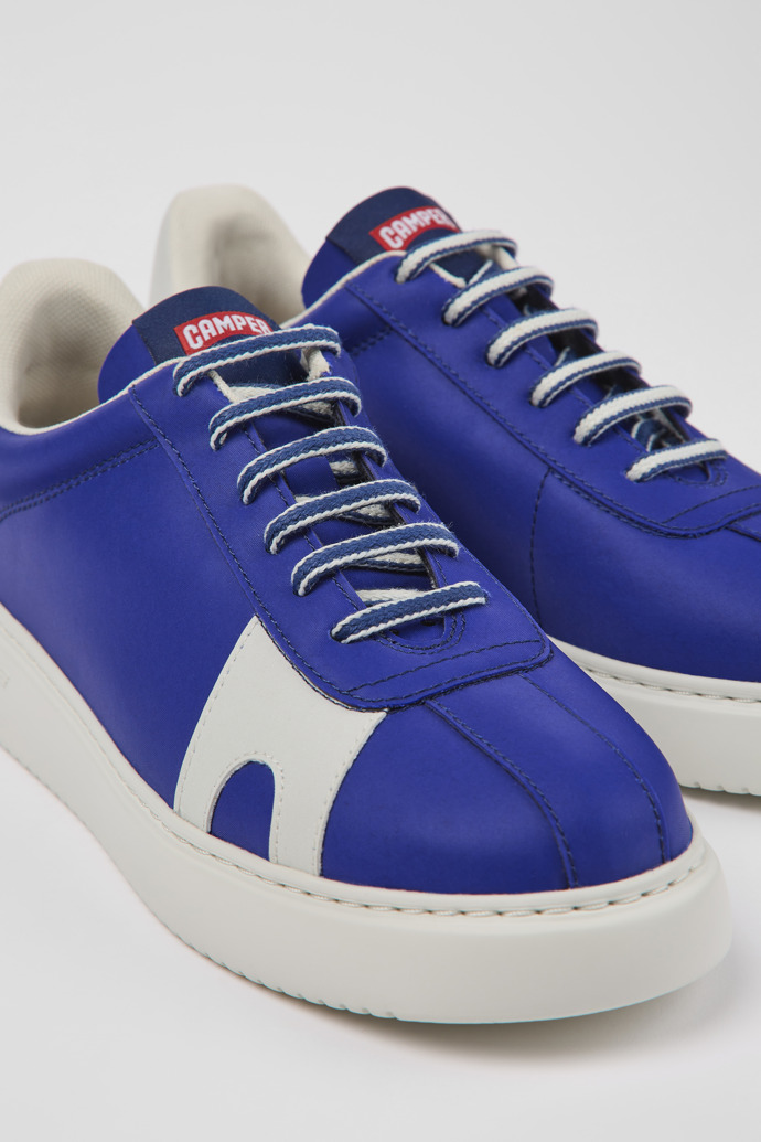 Close-up view of Runner K21 MIRUM® Blue MIRUM® textile sneakers for women