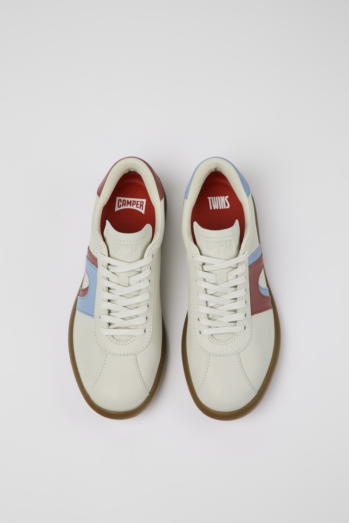 Twins Witte leren sneaker voor dames