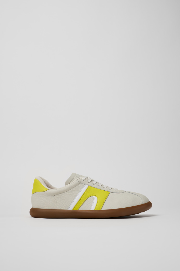 Side view of Pelotas Soller White Leather Sneaker for Women