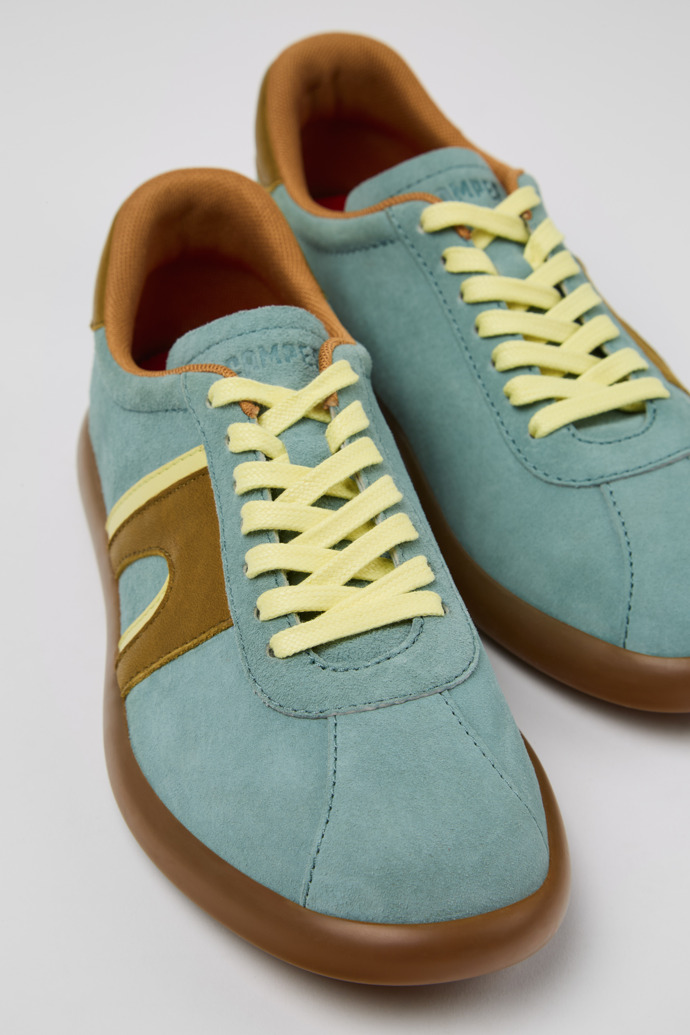 Close-up view of Pelotas Soller Multicolor Nubuck Sneakers for Women.