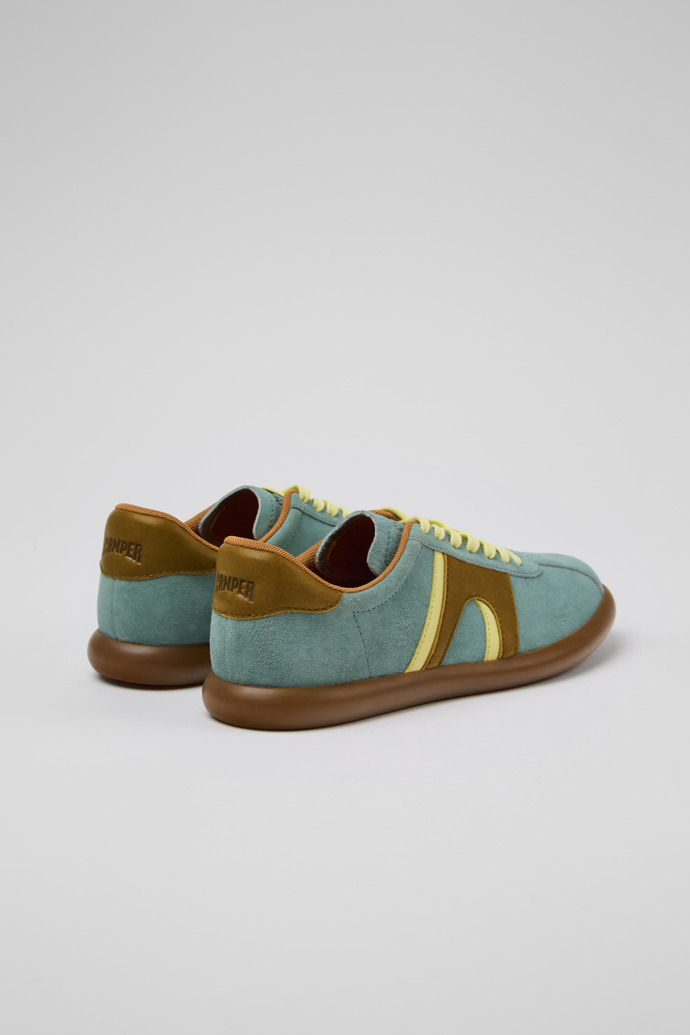 Back view of Pelotas Soller Multicolor Nubuck Sneakers for Women.