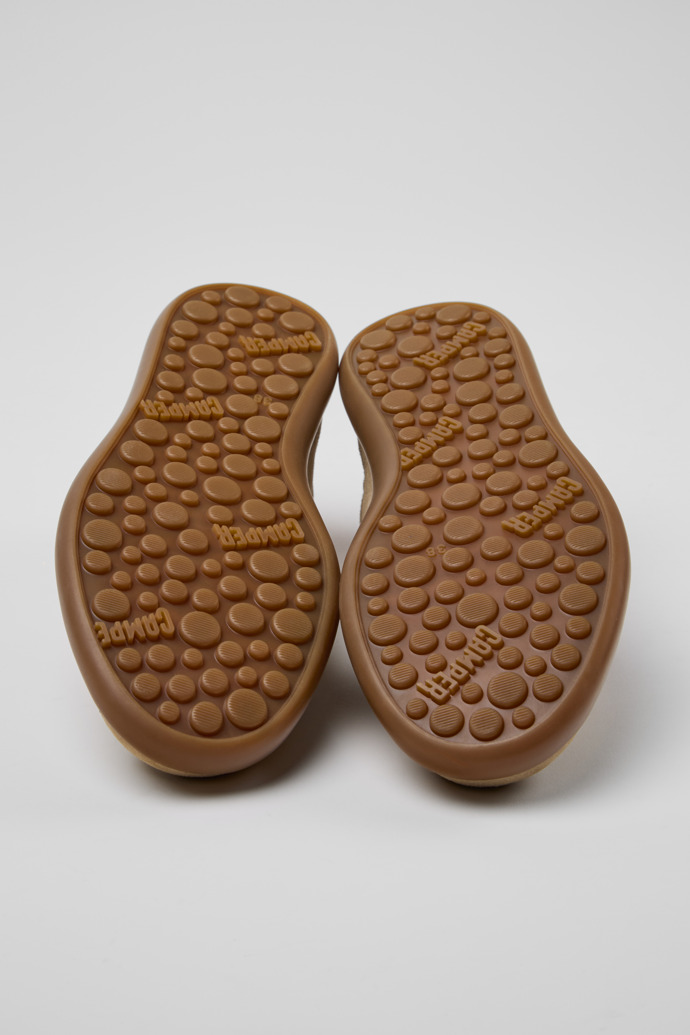 The soles of Twins Multicolor Nubuck Sneakers for Women.