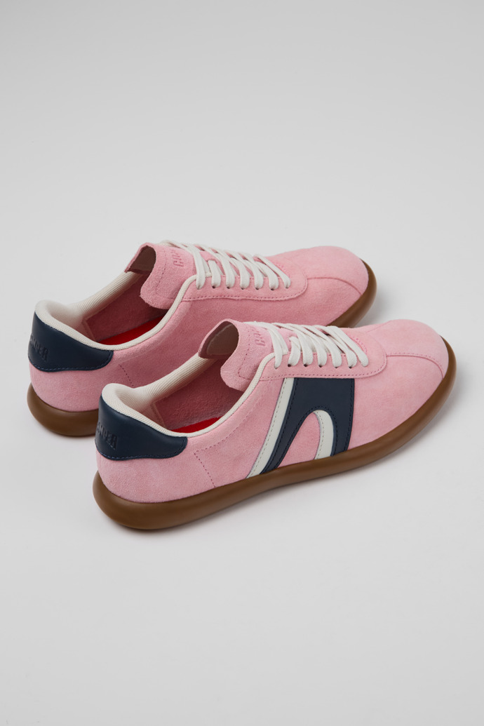 Back view of Pelotas Soller Multicolor Nubuck Sneakers for Women.