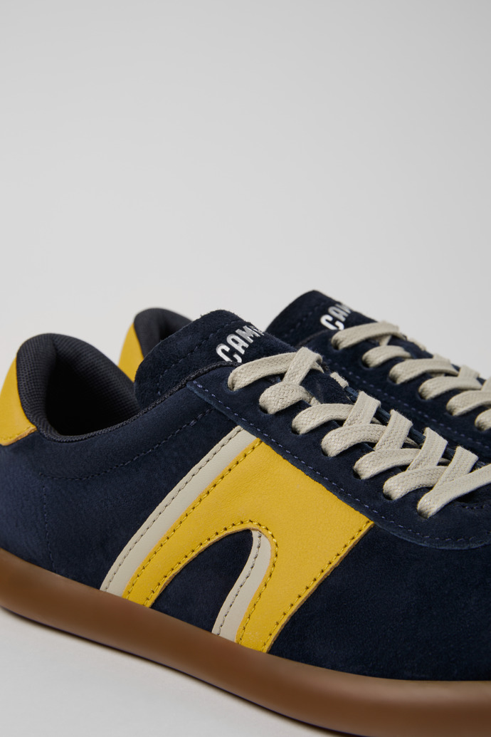 Close-up view of Pelotas Soller Multicolor Leather Sneakers for Women.