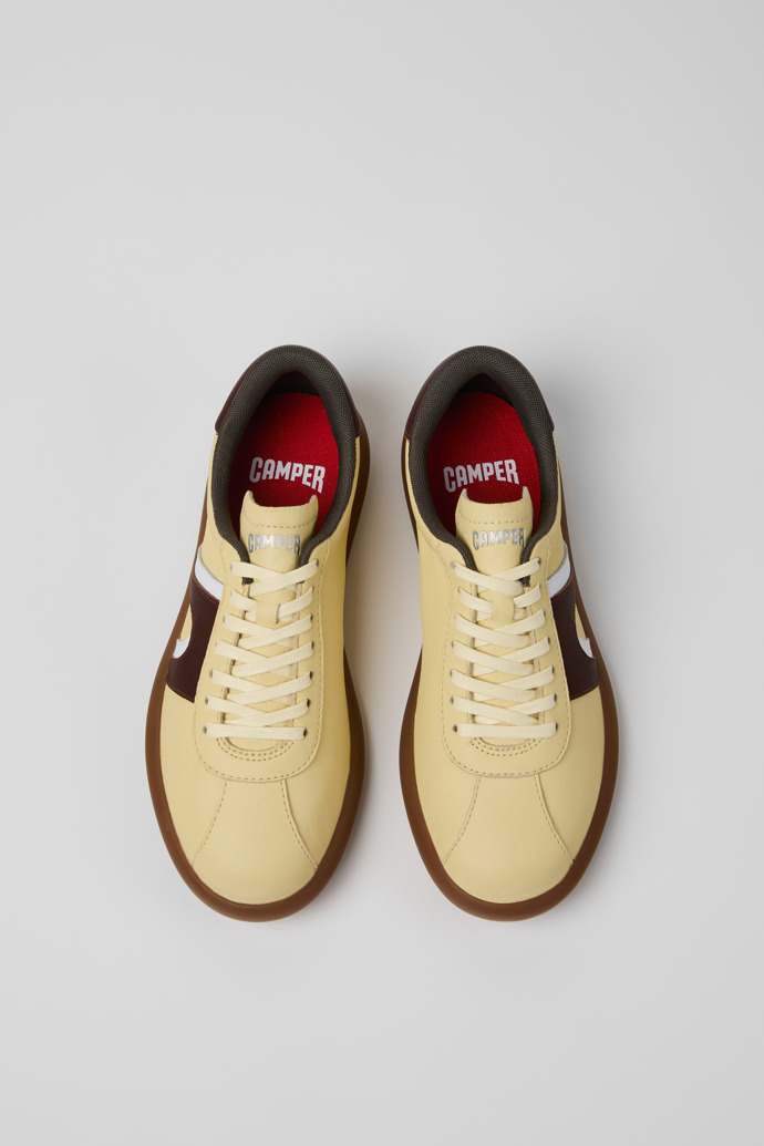 Overhead view of Pelotas Soller Multicolor Leather Sneakers for Women.