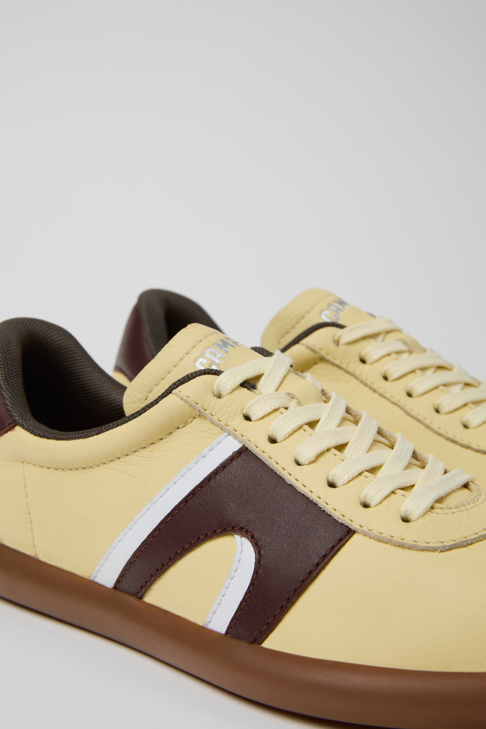 Close-up view of Pelotas Soller Multicolor Leather Sneakers for Women.