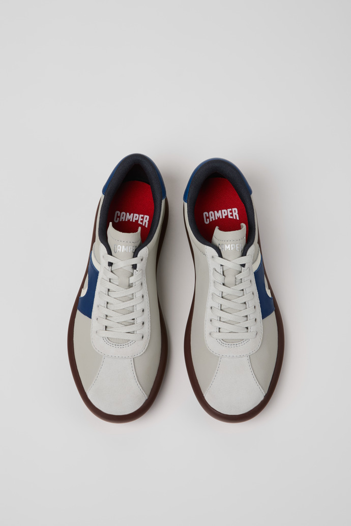 Pelotas Soller Zapatillas de piel y nobuk multicolor para mujer.