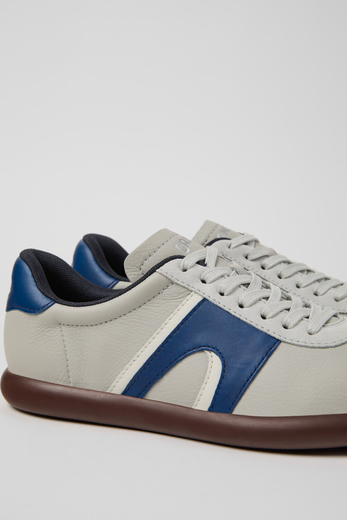 Pelotas Soller Zapatillas de piel y nobuk multicolor para mujer.