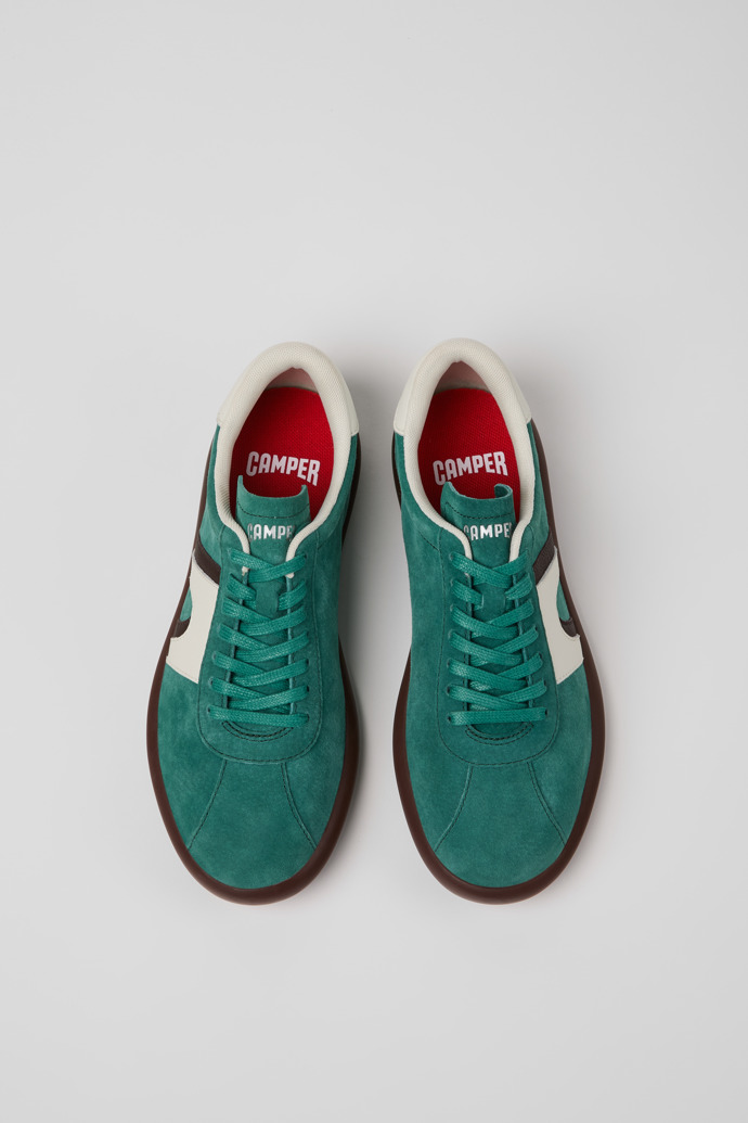 Overhead view of Pelotas Soller Multicolor Nubuck and Leather Sneakers for Women.