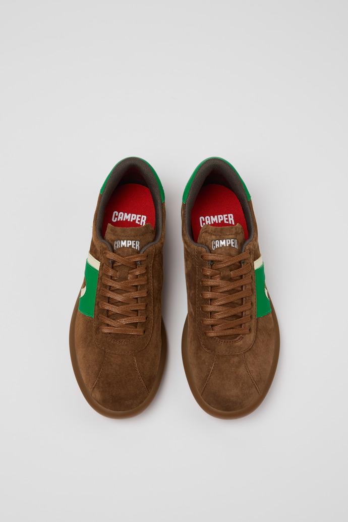 Overhead view of Pelotas Soller Multicolor Nubuck and Leather Sneakers for Women.