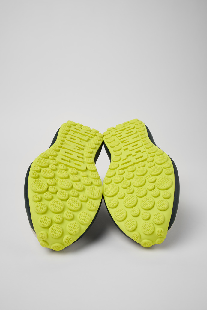 The soles of Pelotas Athens Gray-yellow Textile Sneaker for Women