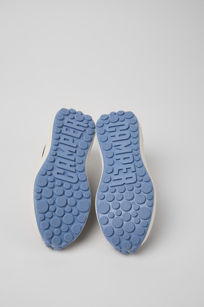 The soles of Pelotas Athens Multicolor Stitch-Free Sneakers for Women.