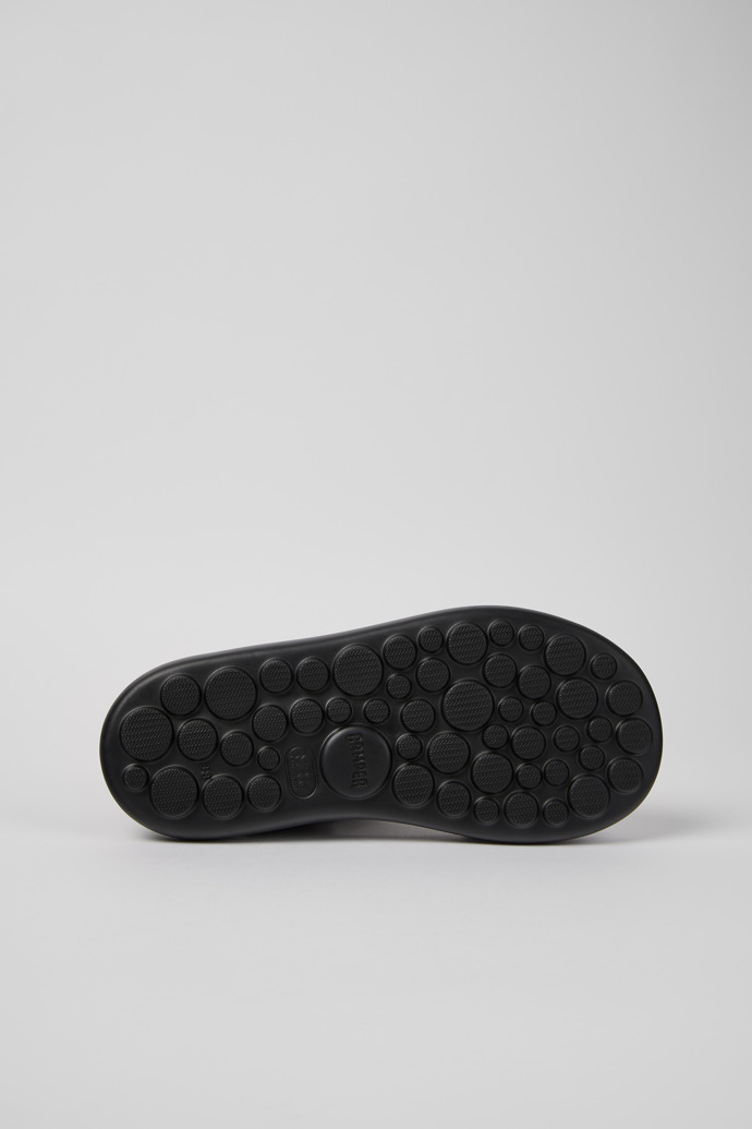 The soles of Pelotas Flota Black Textile Sandal for Women