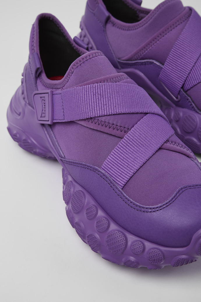 Close-up view of Pelotas Mars Purple Textile/Leather Sneaker for Women