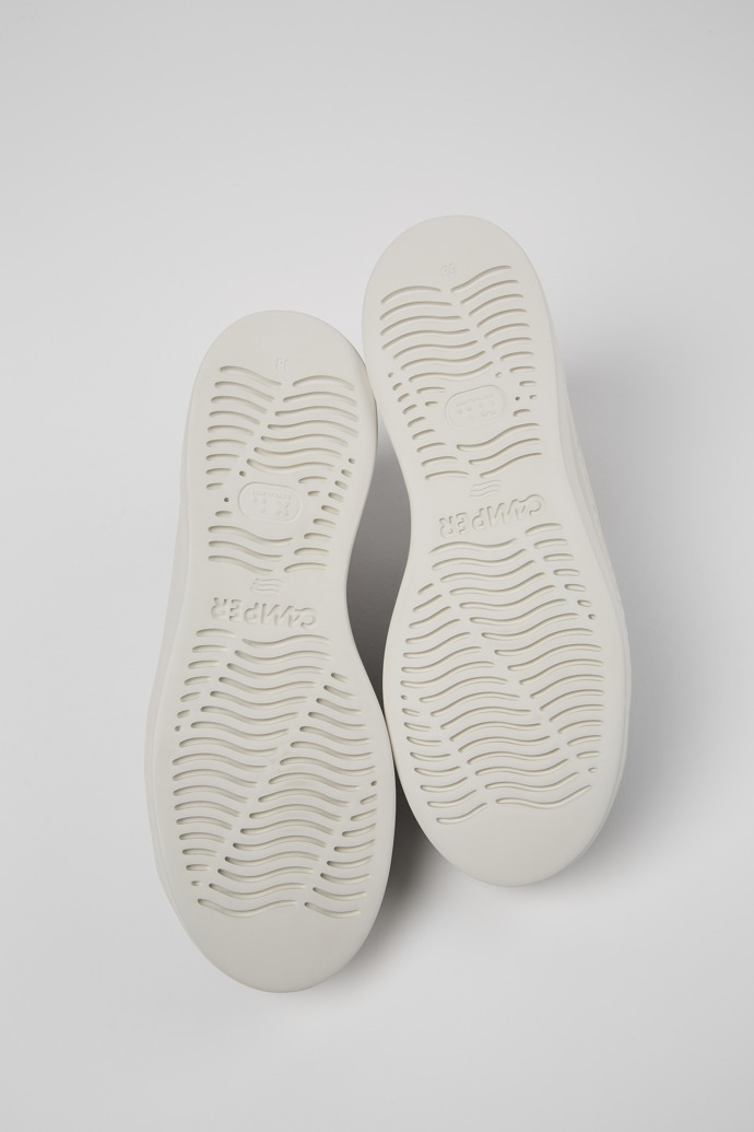 The soles of Runner Gray Nubuck/Leather Sneaker for Women
