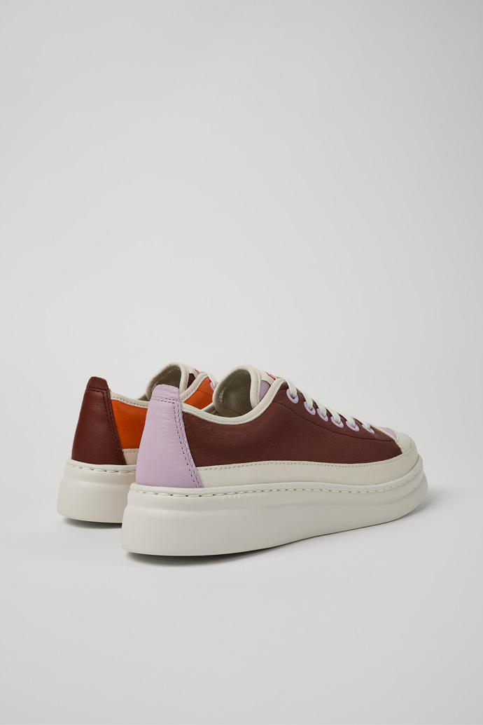 Back view of Twins Multicolored Leather Sneaker for Women