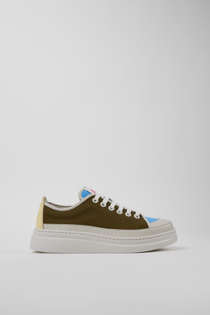 Twins Wielokolorowe sneakersy damskie z tkaniny i skóry.