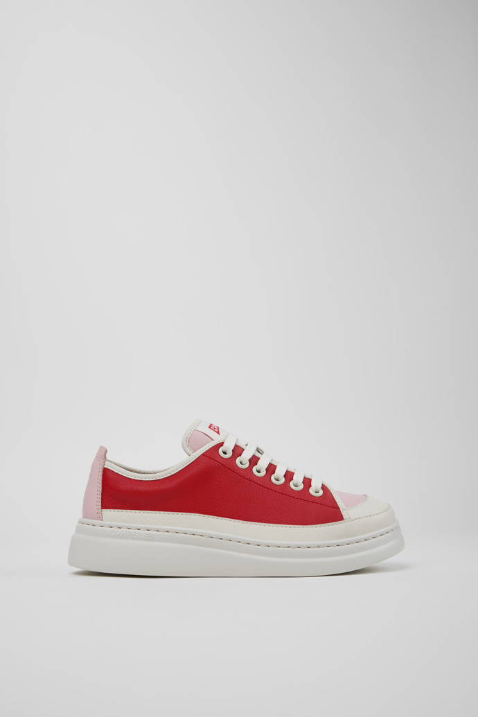 Side view of Twins Multicolor Leather Sneakers for Women.