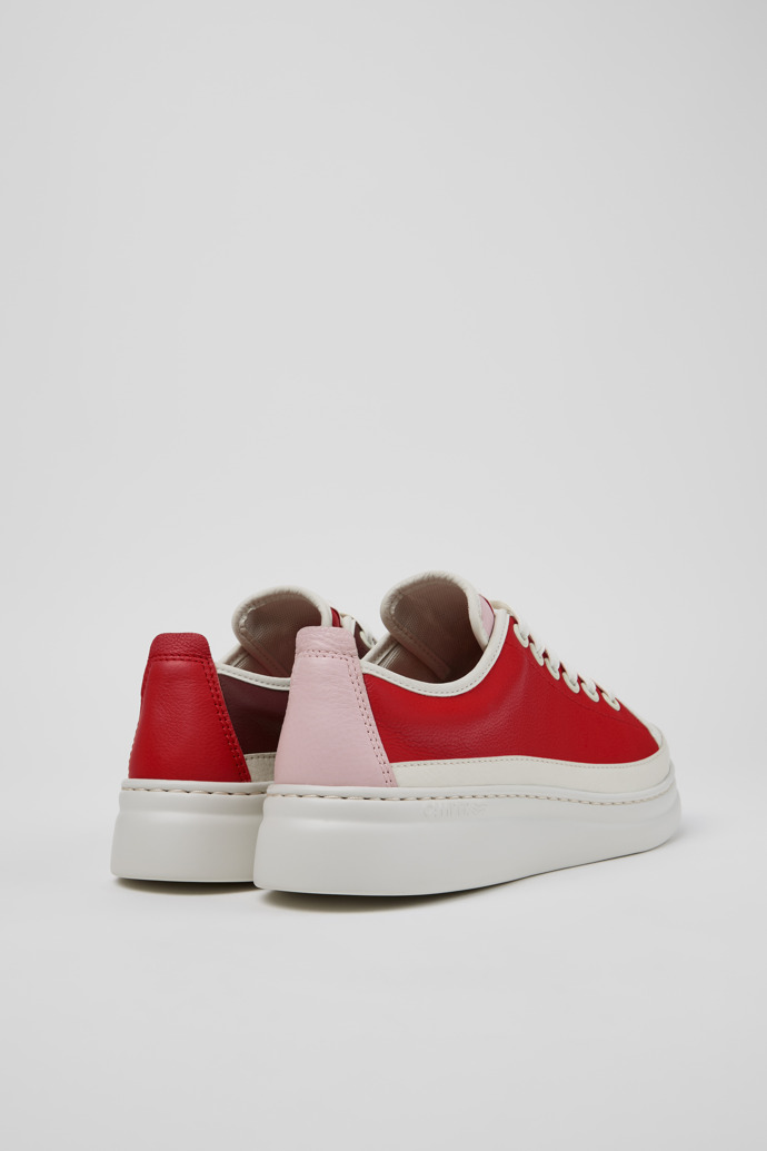 Back view of Twins Multicolor Leather Sneakers for Women.