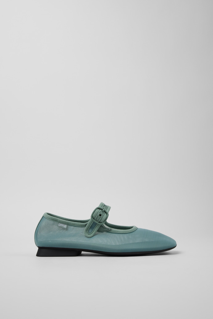 Side view of Casi Myra Green Recycled PET Women's Shoe.