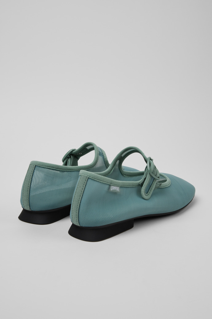 Back view of Casi Myra Green Recycled PET Women's Shoe.