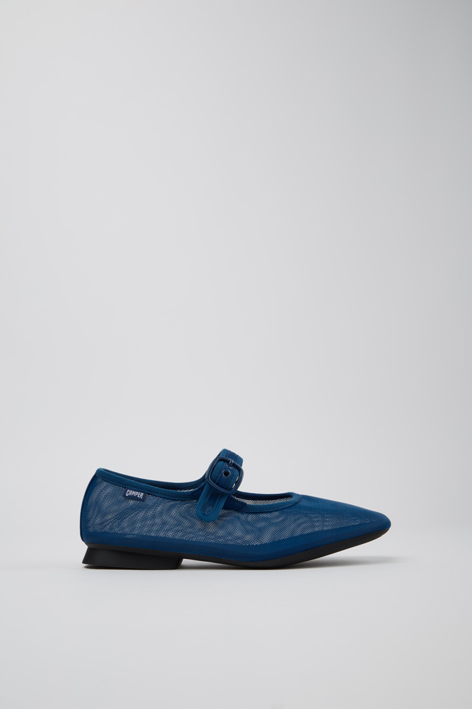Casi Myra Ballerine in tessuto blu Da donna.
