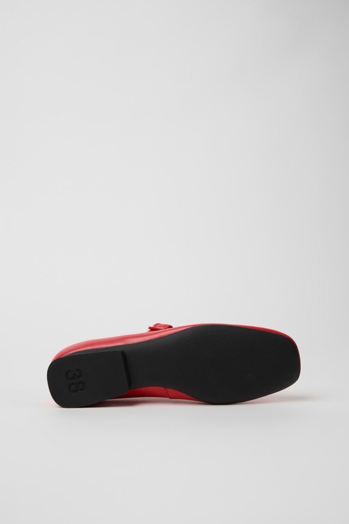 Casi Myra Bailarinas rojas de piel para mujer.