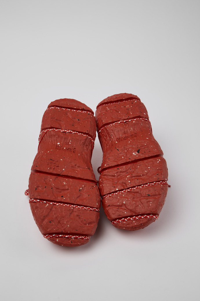 The soles of ROKU Red Sneaker for Women