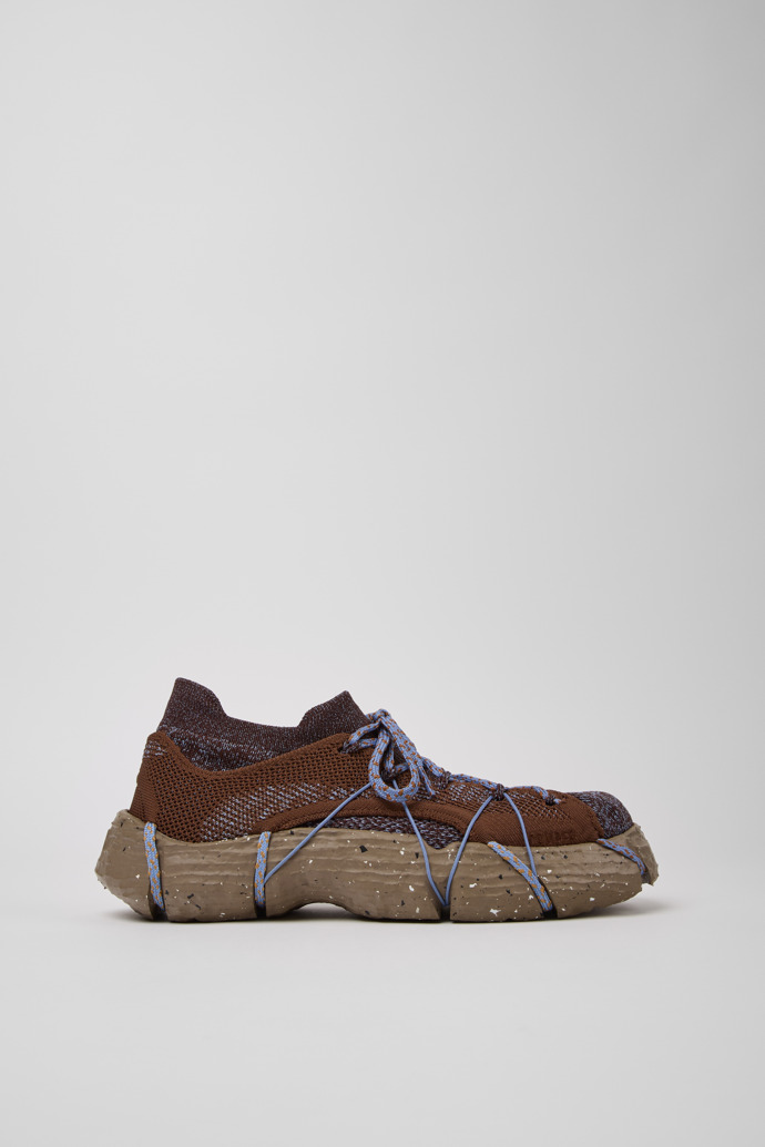 Side view of ROKU Brown/blue Sneaker for Women