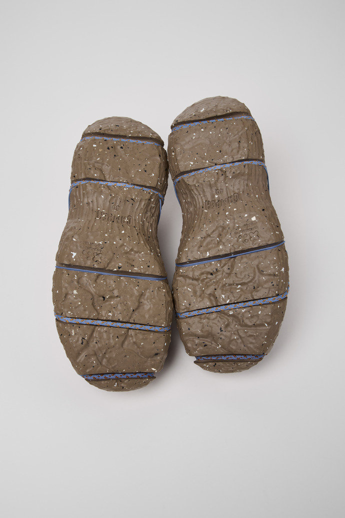 The soles of ROKU Brown/blue Sneaker for Women