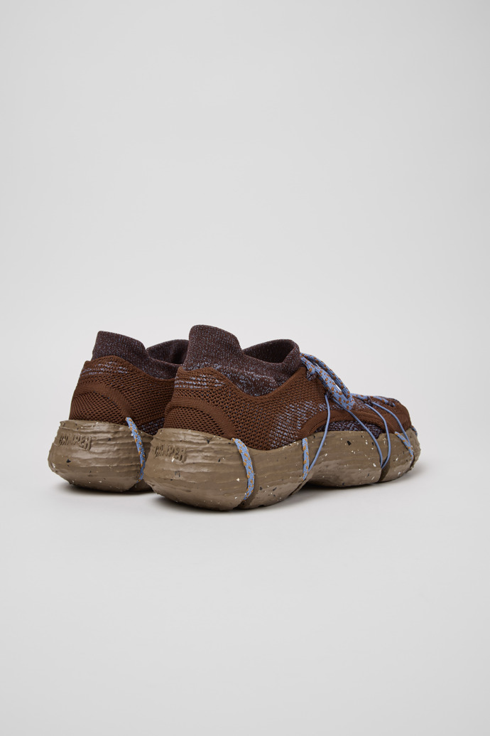 Back view of ROKU Brown/blue Sneaker for Women