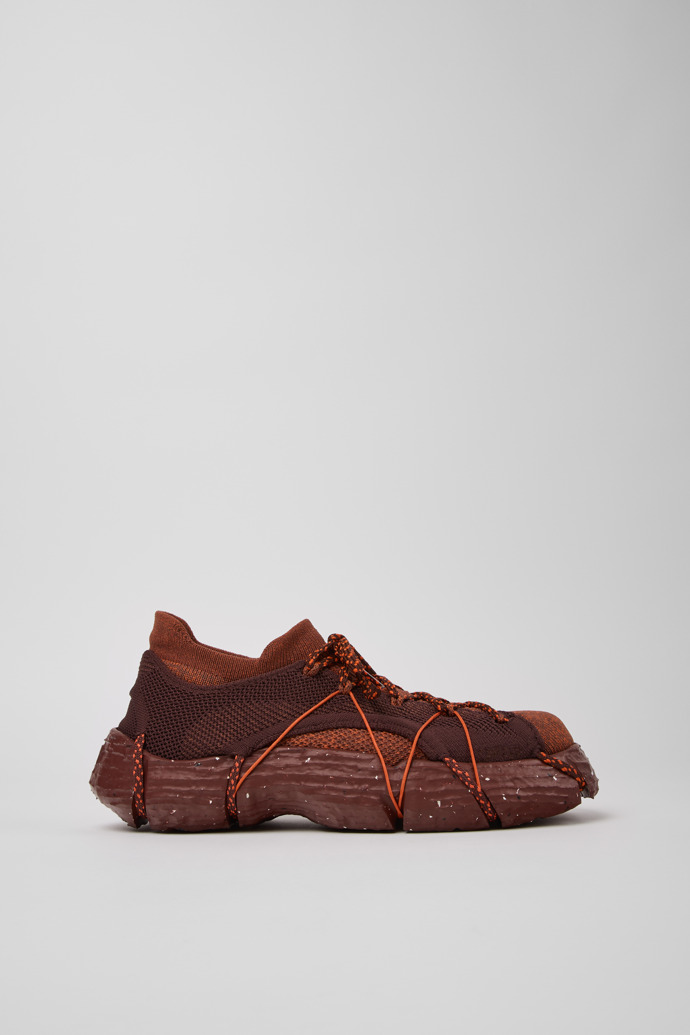 Side view of ROKU Burgundy Sneaker for Women