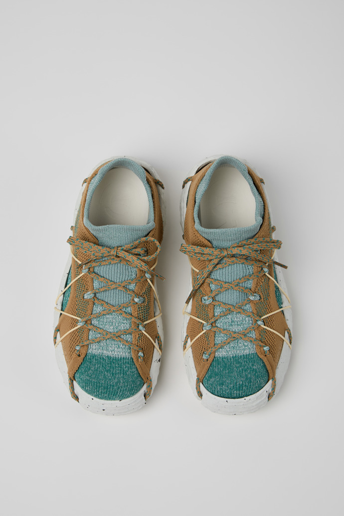 Overhead view of Roku Multicolor Textile Sneakers for Women.