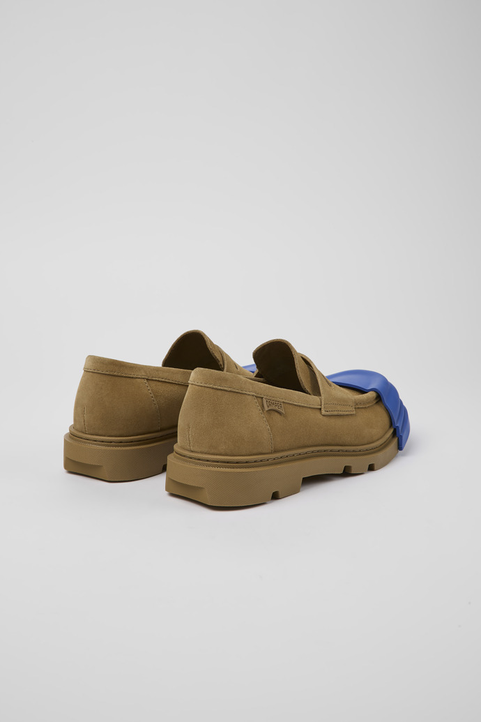 Back view of Junction Brown Nubuck Loafer for Women