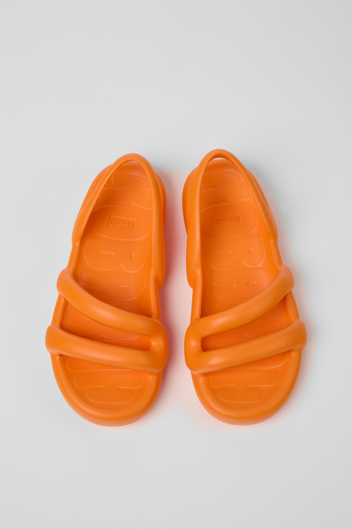 Kobarah Flat 女裝橙色涼鞋。
