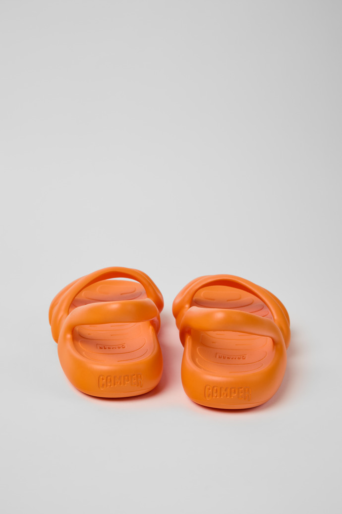 Kobarah Flat 女裝橙色涼鞋。