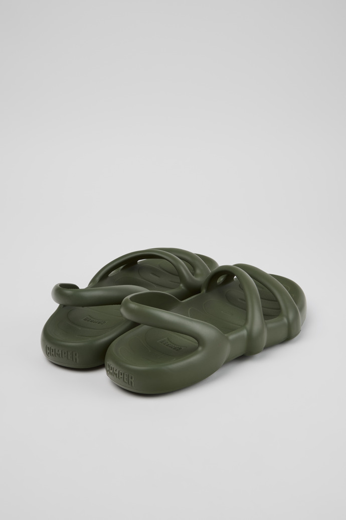 Kobarah Flat 女裝綠色涼鞋。