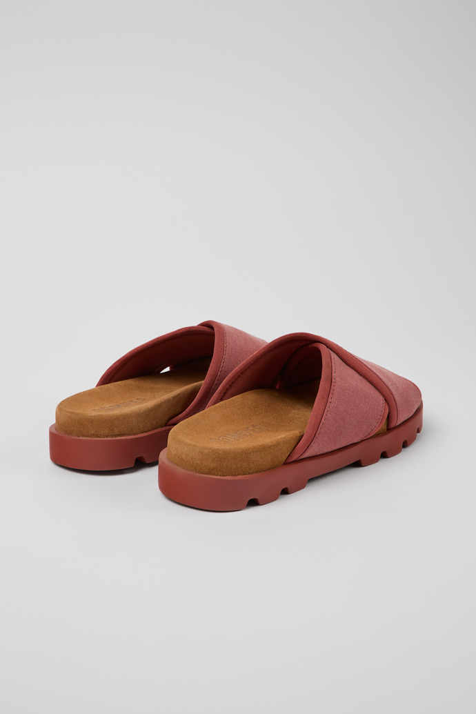 Brutus Sandal Sandálias cruzadas em têxtil vermelhas para mulher