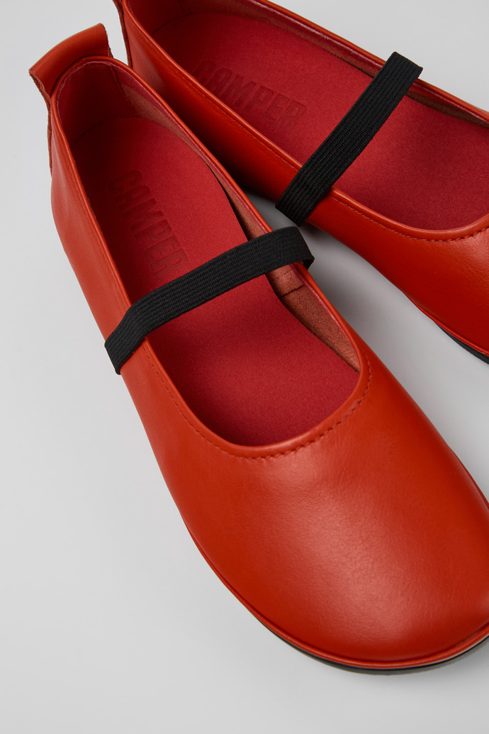 Right Sapatos Mary Jane em couro vermelhos para mulher