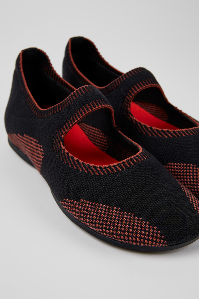 Right Meerkleurige textiel Mary Jane-schoen voor dames