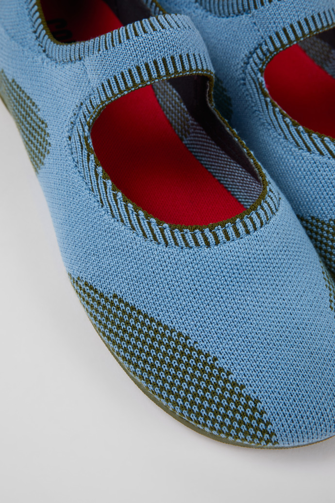 Right Meerkleurige textiel Mary Jane-schoen voor dames