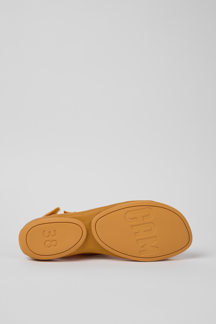 The soles of Right Orange Textile/Leather Sandal for Women