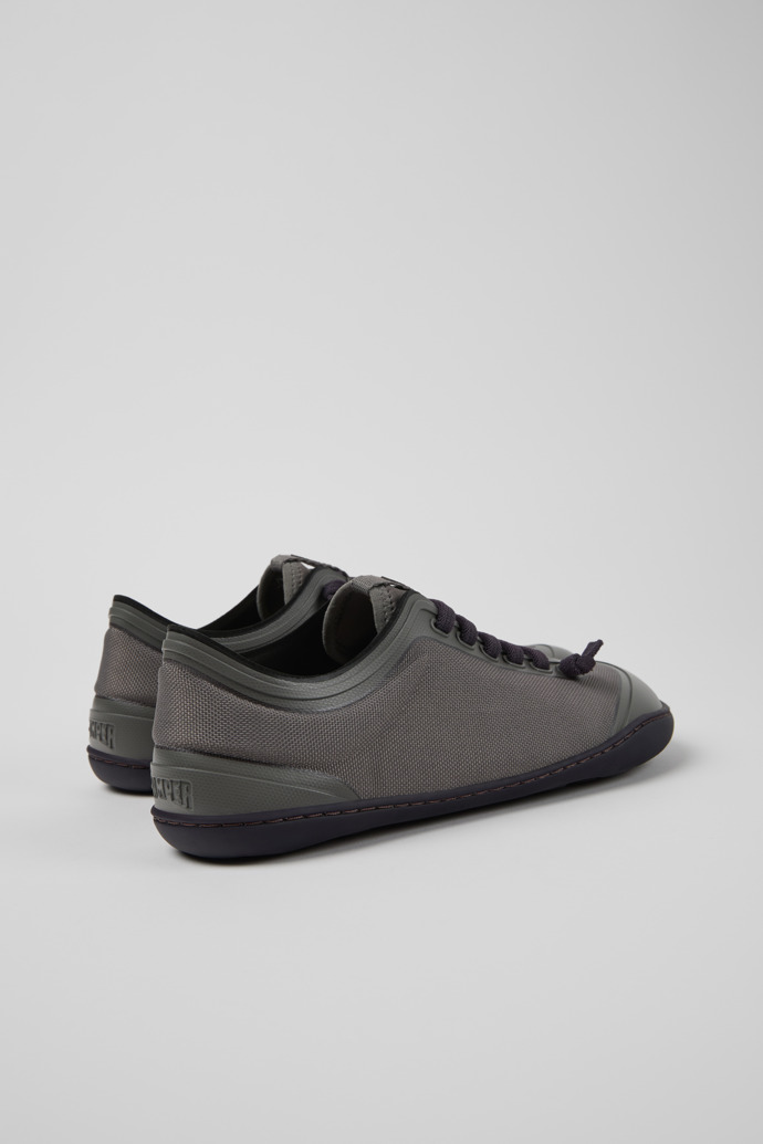 Back view of Peu Gray Textile Shoes for Women