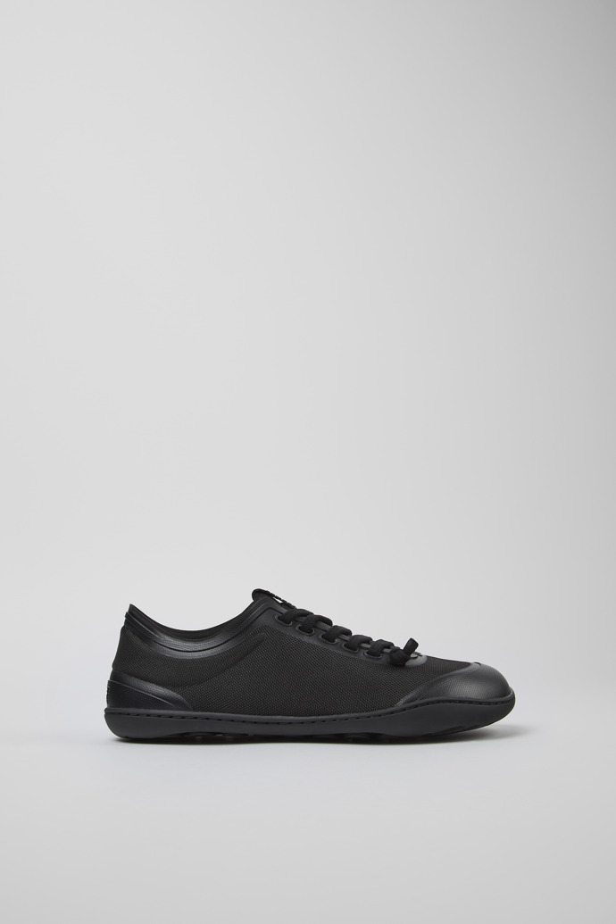 Side view of Peu Black Textile Shoes for Women