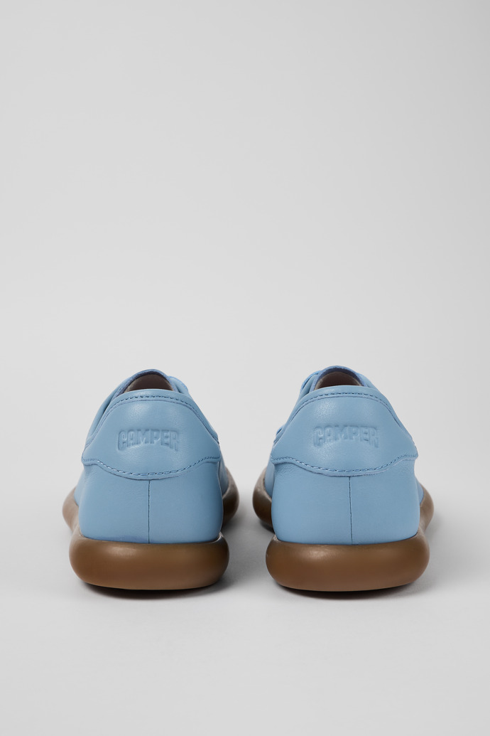 Pelotas Soller Sneaker de pell de color blau per a dona