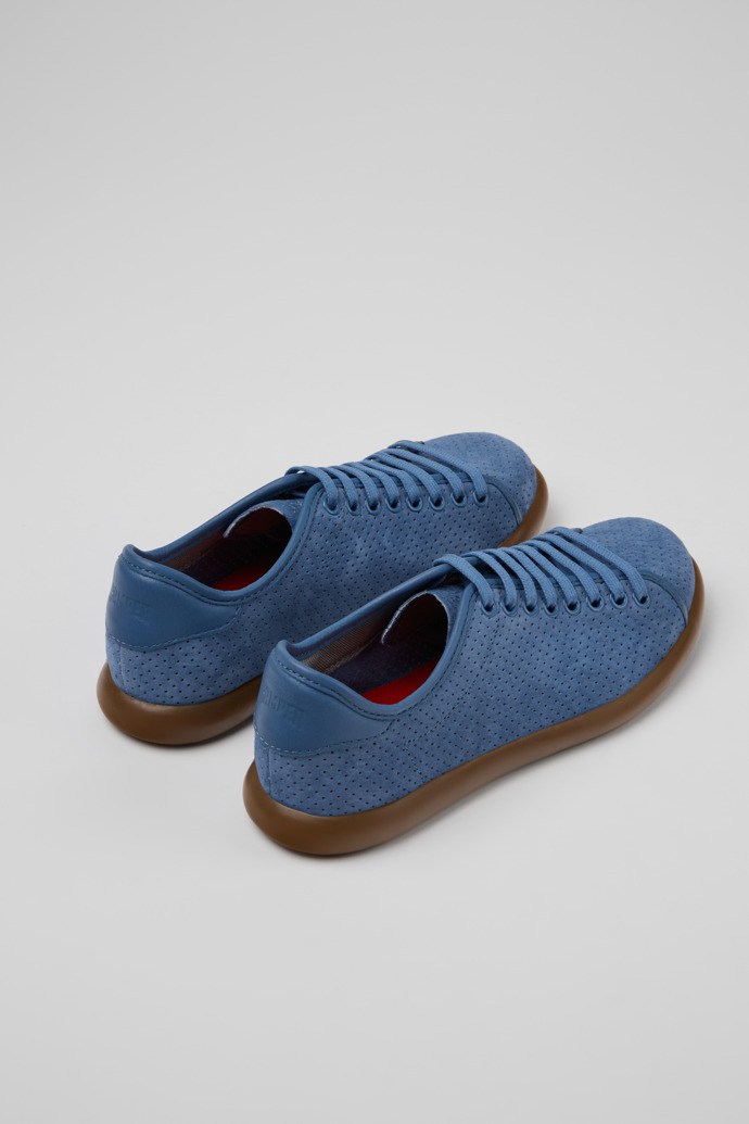 Pelotas Soller Baskets en nubuck bleu pour femme.