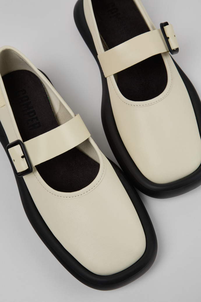 Onda Mary Jane en cuir blanc pour femme